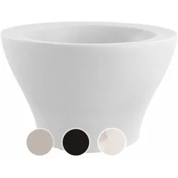 Vondom »CENTRO« Alto Outdoor Pflanzengefäß 18x12 cm / White / Lackiert Hochglanz