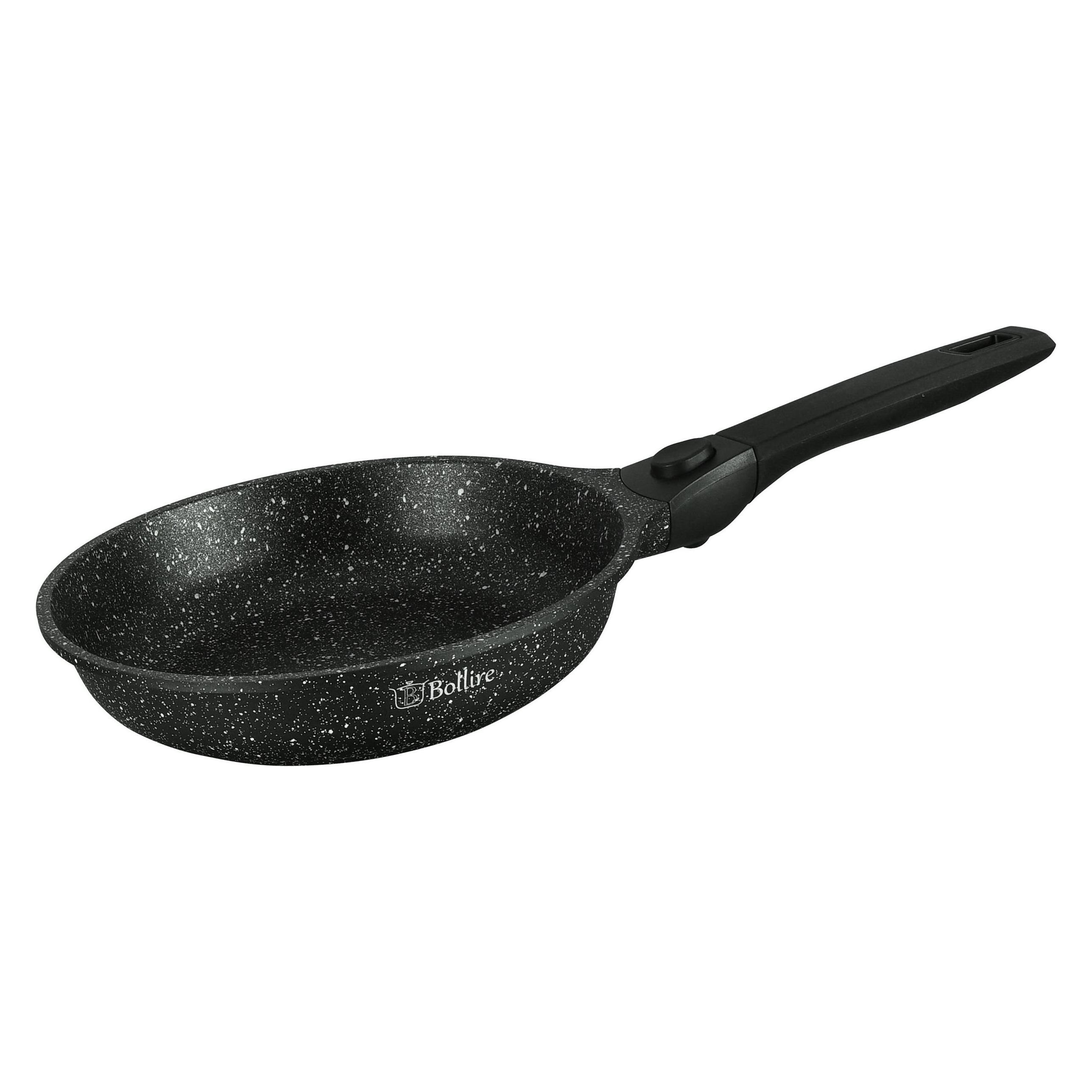 Bollire Verona-Bratpfanne aus Aluminiumguss - Marmorbeschichtung - abnehmbarer Griff - 28 cm (Bratpfanne, Gusseisen) (40959439)