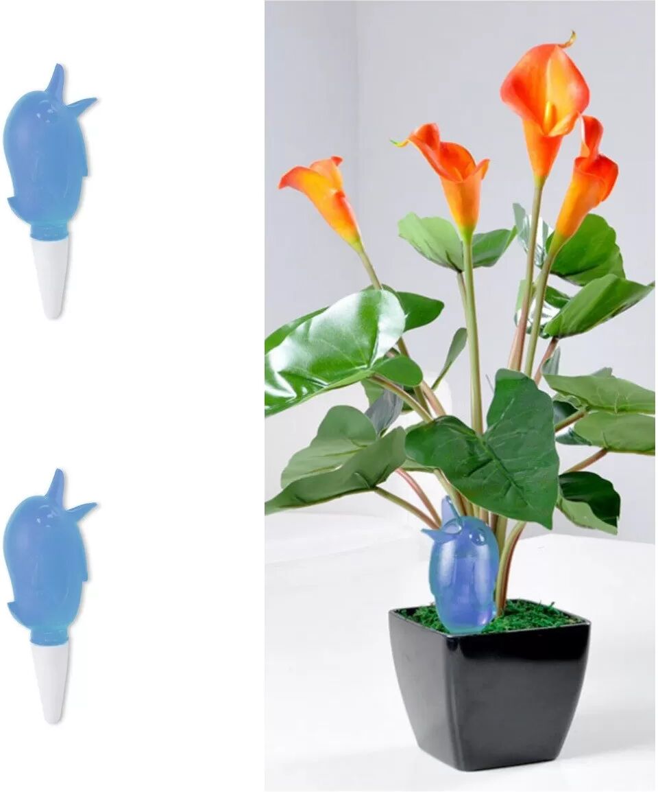INF 2er-Pack Automatische Pflanzenbewässerung – Vogel-Design Blau