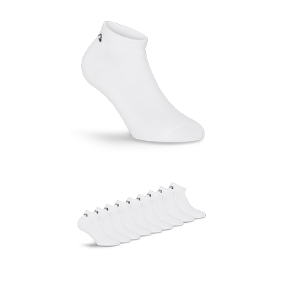 Sneakersocken FILA "UNISEX INVISIBLE PLAIN SOCKS", Herren, Gr. 39-42, Sockengröße, weiß, Baumwollmischung, unifarben, normal, Socken Sneakersocken, mit Logo-Schriftzug
