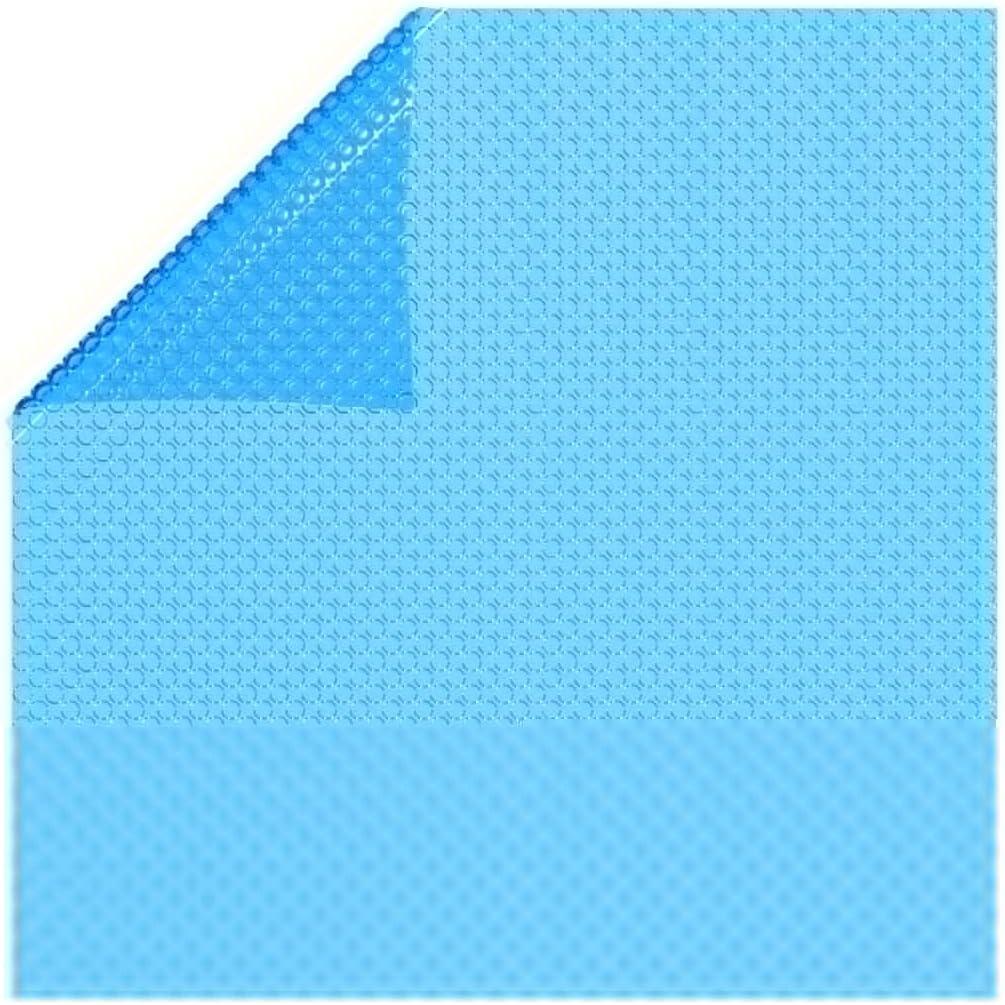Rechteckige Poolabdeckung 600 x 400 cm aus PE in Blau
