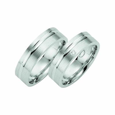 Silberring ADELIA´S "Damen 925 Silber Freundschaftsring mit Diamant Brillant" Gr. 52, silber, Fingerringe, Damen, 52, 0,01 mit Brillanten, Silber 925 (Sterlingsilber), Silberring, mit Diamant / Brillant Silberschmuck für Damen