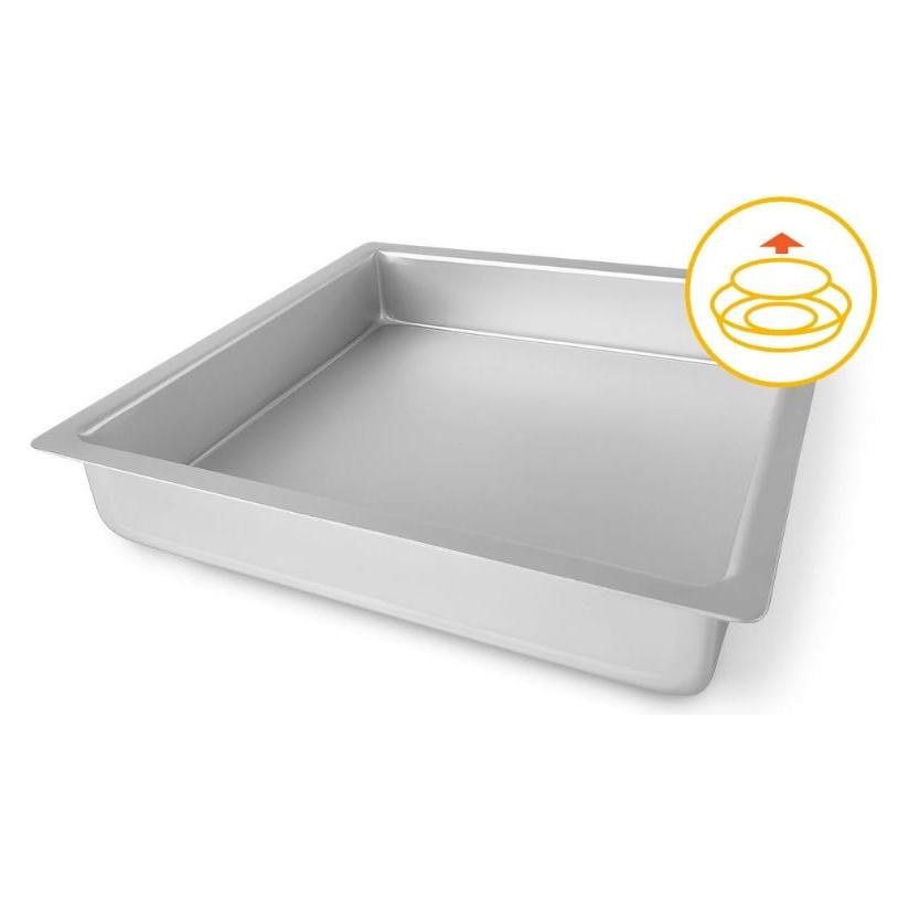 Prosperplast Cake shape square with removable base Professional 26x26x5cm 8006043022964 (GUARDINI)