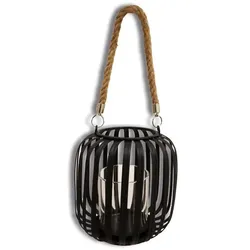 Windlicht Black, schwarz