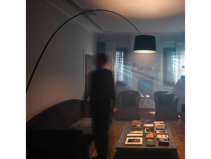 Twiggy LED-Stehleuchte schwarz - Foscarini - Wohnzimmer - Design - Kunststoff - Einflammig