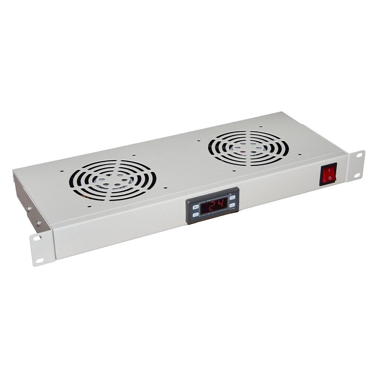 Link Armadio Rack Kit 2 Ventole Con Display Armadi Rack Grigio (LKVENT2GR)