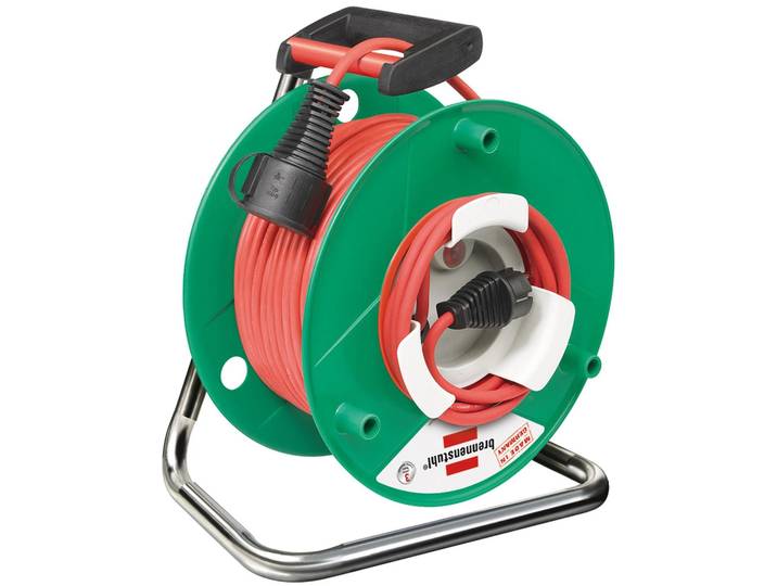 Brennenstuhl Garant G + Bretec, IP44, Industrie/Baustellen-Kabeltrommel, Rolle mit 50m, 1 Stk.