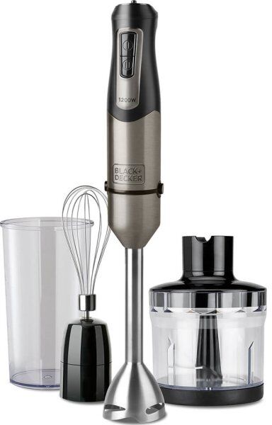 Black & Decker Stavblendersæt, 1200w, Grå