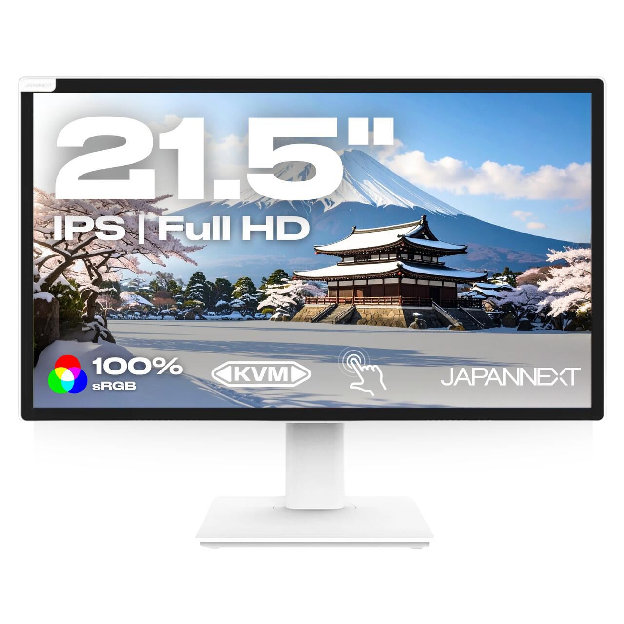 22" (55,88cm) JAPANNEXT JN-IPS2152FHDR-T weiss 1920x1080 1x DisplayPort 1.2 / 1x HDMI 2.0 / 1x USB-C mit Displayport