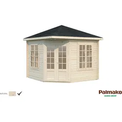 Palmako Pavillon Melanie 6,6 m2 - 44 mm naturbelassen