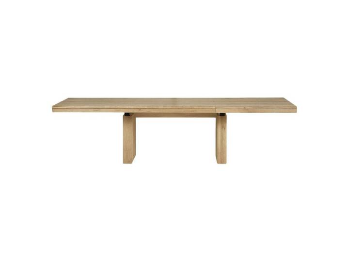 ETHNICRAFT table extensible DOUBLE (Chêne - Bois massif et métal)