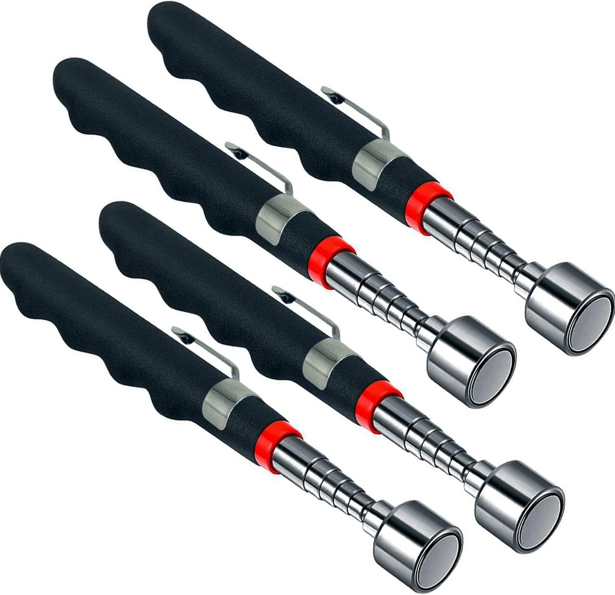 Telescopische magneet Pick-up gereedschap Zilver uitschuifbaar tot 76 cm