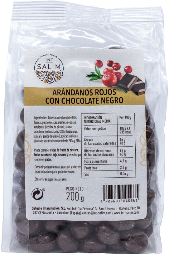 INT-SALIM Cranberry with Dark Chocolate 200 gr