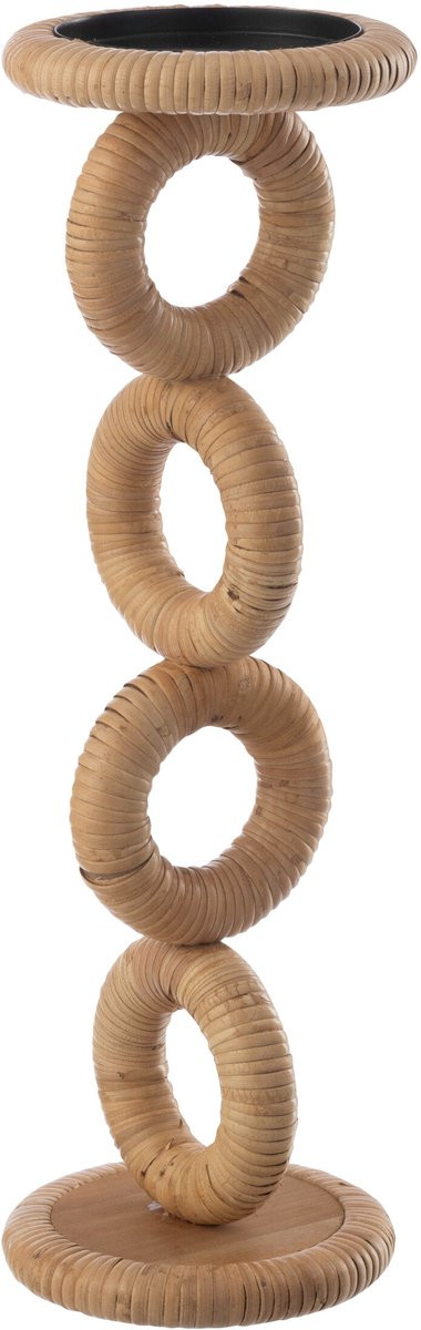 J-Line kaarshouder Ring in naturel hout voor volwassenen