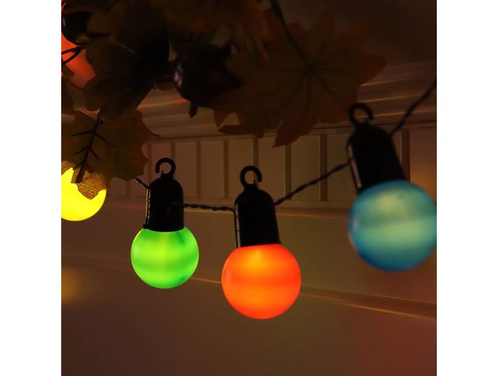 4-farbige LED-Lichterkette mit 20 Glühbirnen, ca. 4 m, IP44