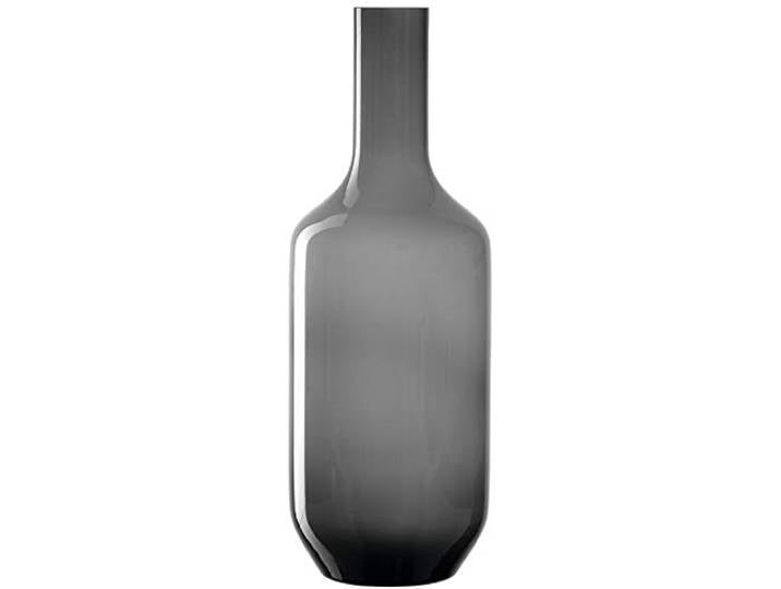Leonardo Milano 041746 Vase en verre teinté gris\, fabriqué à la main\, design moderne\, hauteur : 64 cm