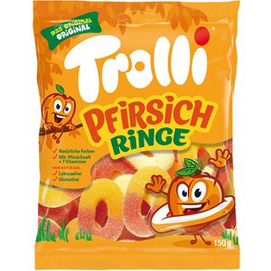 Trolli Fruchtgummis Pfirsichringe, 150g