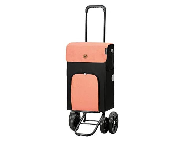ANDERSEN Einkaufstrolley - Quattro Shopper Ipek Ib apricot 49 L Einkaufswagen,isoliert,Kühltasche, höhenverstellbar, leise Räder, multifunktiona...