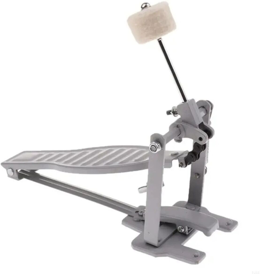 INF Metall-Bassdrum-Schlägel - Professioneller Kick-Drum-Pedal-Schlägel, stabile reaktionsschnelle Anschläge für Drumkit und Grau