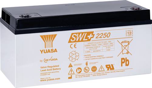 Yuasa SWL+2250 Bleiakku Blei-Vlies (AGM) 86Ah 12V 1St.