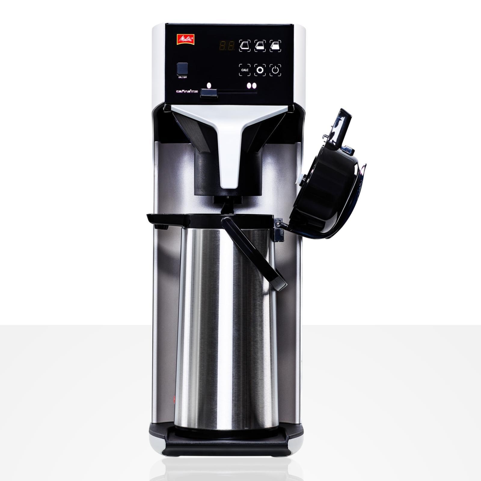 Melitta Cafina XT180 TWC Filter-Kaffeemaschine Festwasser inkl. Kanne 2,2 mit Edelstahlkolben