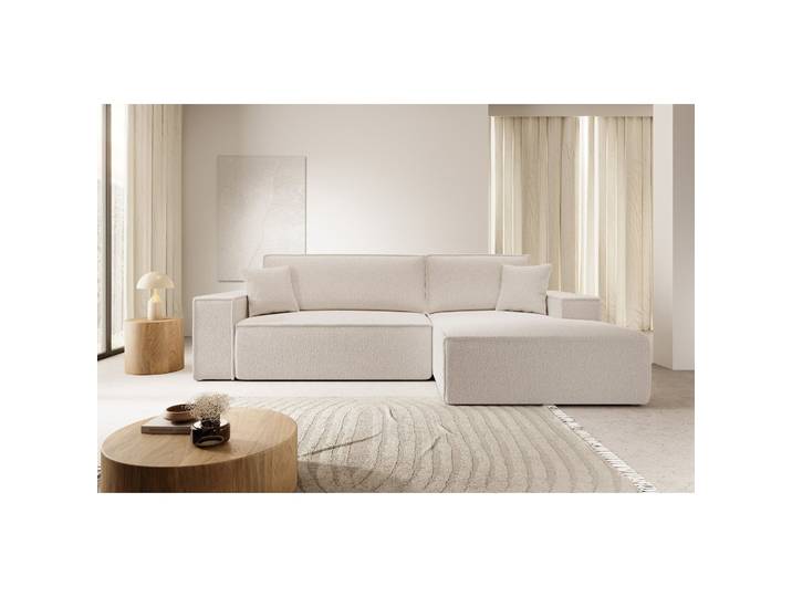 Ecksofa mit Schlaffunktion Farese New L-förmig mit Stauraum,