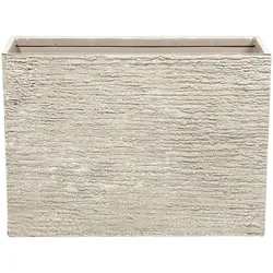 BLUMENTOPF hellbeige rechteckig 29/70/50 cm Edessa