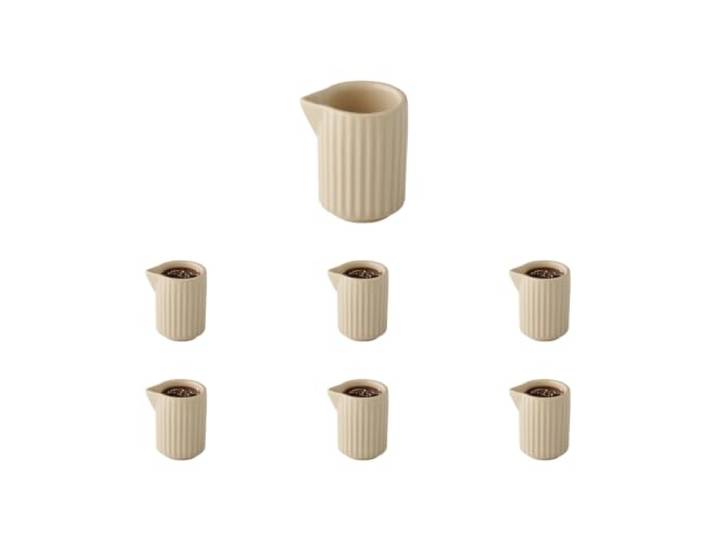 APS 19021 Gießer THE GRID Porzellan, 6er Set, 40 ml, Ø 4,5 cm, stapelbar