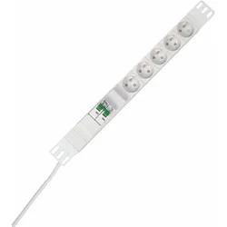 Kopp 935504019 PROFIversal 5-fach, Steckdosenleiste in MSK-Ausführung, mit Leitungsschutzschalter B16A 2-polig, 19”, 2m Zuleitung  - 20 Stück