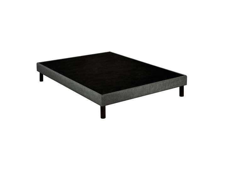 Sommier déco tapissier Unic gris - Epeda 140x190