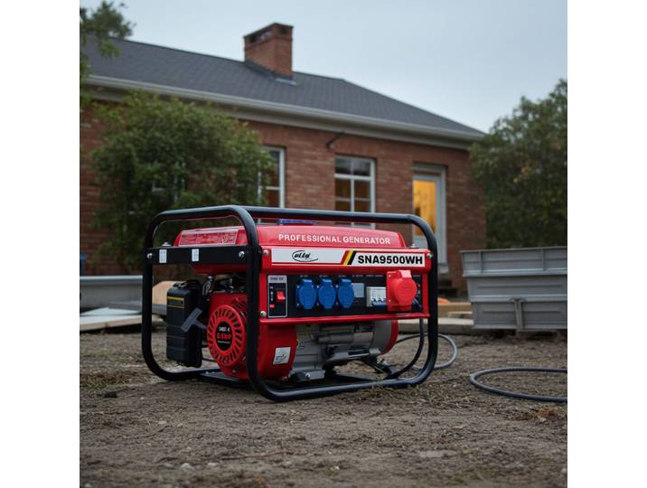 Tragbarer Benzin-Stromgenerator, 3x 230V, 1x 380V, 15 l