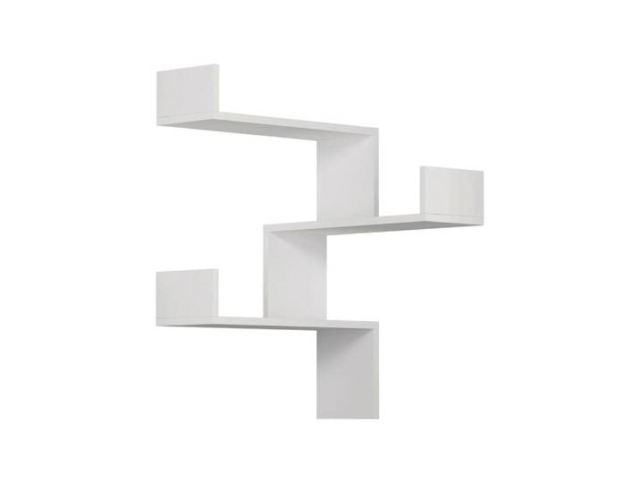Etagère effet bois blanc 60x60h90 cm