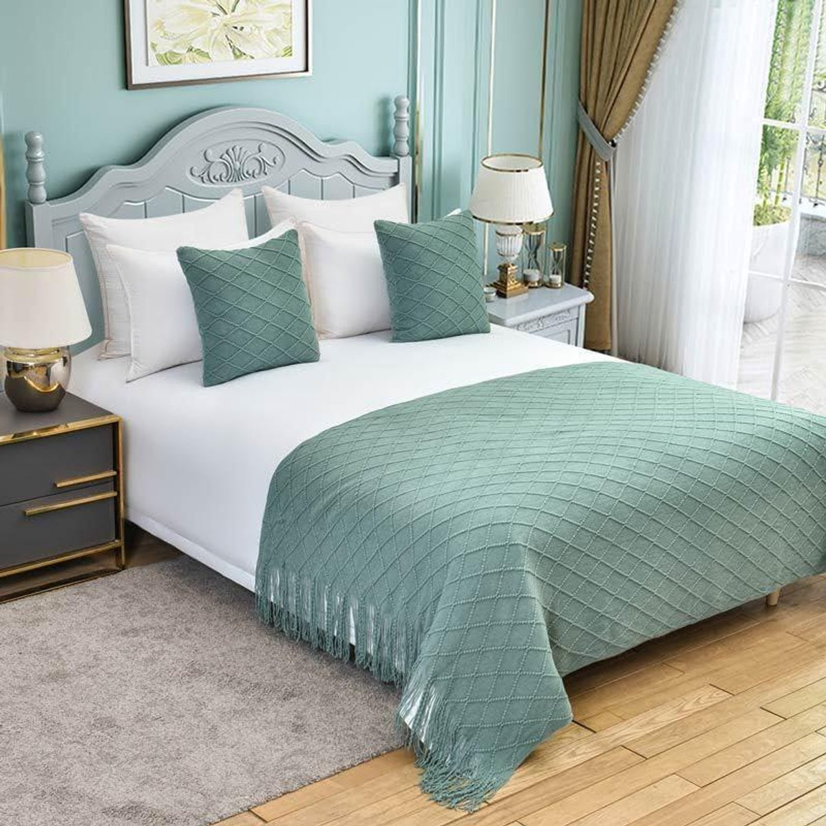 Bedloper Decoratie Droom Groen 130 x 260 cm