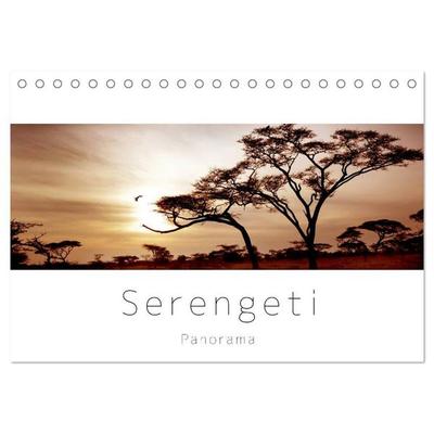 Serengeti Panorama (Tischkalender 2026 DIN A5 quer), CALVENDO Monatskalender