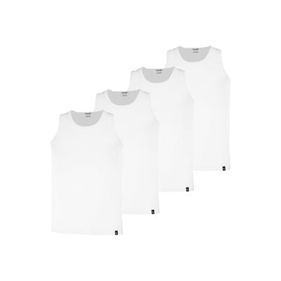 Unterhemd PUMA "Unterhemd Tank Top 4P 4er Pack", Herren, Gr. L, 4 Stk., weiß, Unterhemden Unterhemd