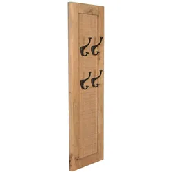 Wandgarderobe 'Havanna' Massivholz, Metall, Rattan Mango