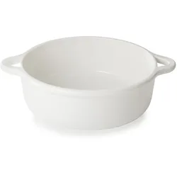 Revol runde Induktionskasserolle 29 cm mit Porzellandeckel Alabaster Weiss
