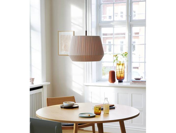 Suspension Ø 40cm Beige/Beige Coton E27