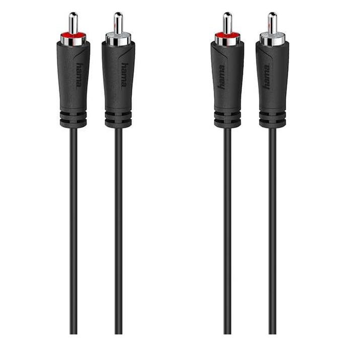 Hama Kabel Audio 2 Cinch-Stecker - 2 Cinch-Stecker 0,75 m (0.75 m, Cinch Kabel) (00205320)