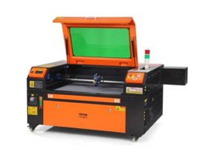 VEVOR 80W CO2-Lasergravierer, 500x700mm, 500mm/s Laserschneidmaschine mit 2-Wege-Pass-Air-Assist, kompatibel mit LightBurn, CorelDRAW, AutoCAD, Windows, Mac OS, Linux, für Holz, Acryl, Stoff