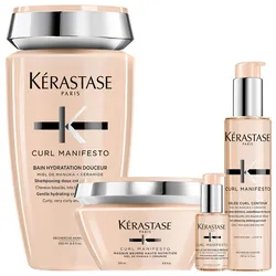 650ml Kérastase Curl Manifesto Pflegeset (Haarbad 250ml + Maske 200ml + Haaröl 50ml + Gel-Creme 150ml)