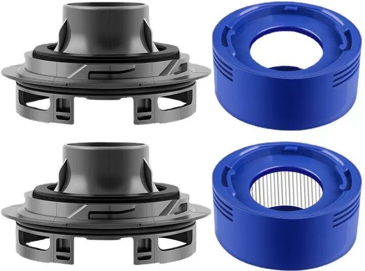 INF Kit de remplacement du couvercle arrière du moteur d'aspirateur compatible avec Dyson V7 V8 (2 filtres arrière + 2