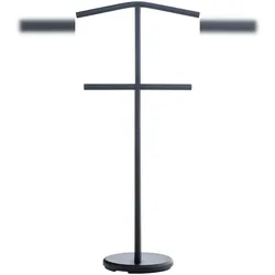 DELUKE Herrendiener TOM 50x28x107cm, Metall, Schwarz Kleiderständer Garderobenständer