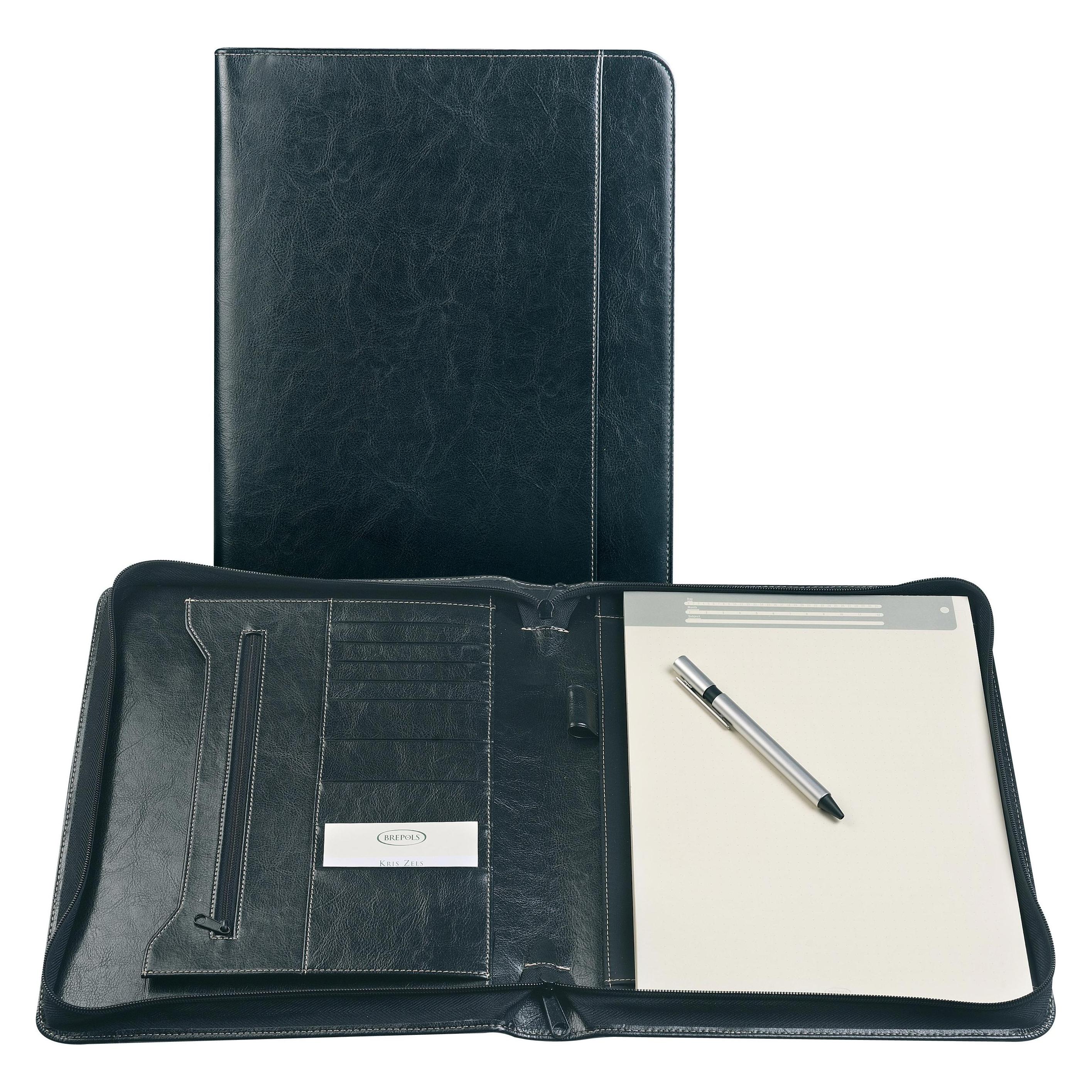Brepols Schreibmappe mit Zip (A4) (8543306.01 Noir/schwarz)