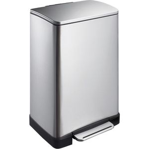 EKO Mülleimer E-Cube, VB 926840, matt silber, aus Edelstahl, 40 Liter
