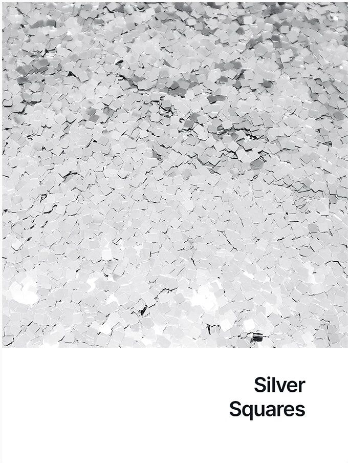 Hemway Shaped Craft Glitter   Square   Epoxy Resin, DIY, Tumbler, Decoration - Silver - Shaped 50g