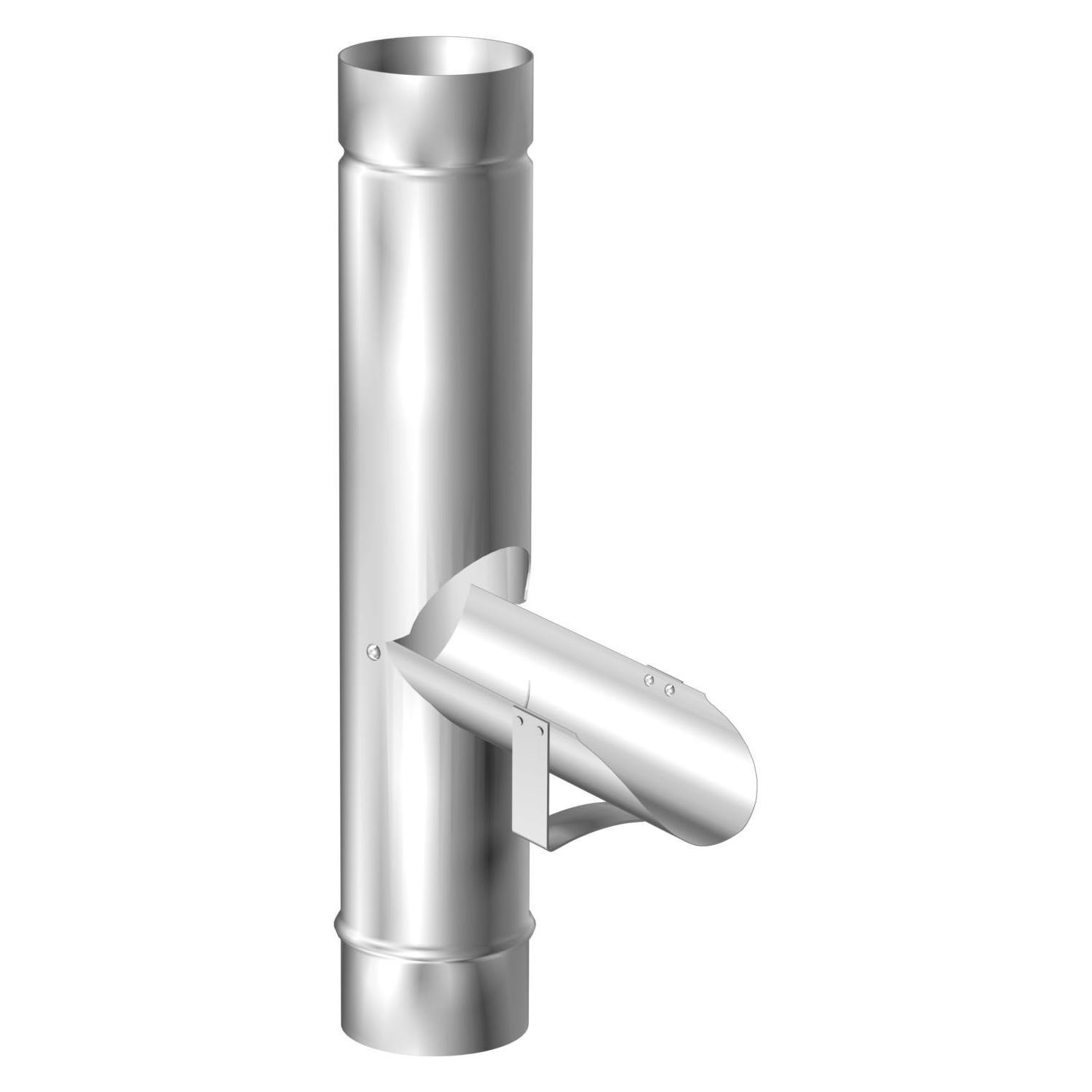 Sarei Regenwasserklappe ohne Sieb Aluminium natur DN 60 (4622)