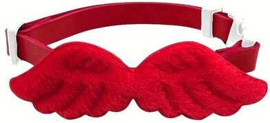 Inspired Living Angel Wings Bow Tie Pet Costume Collar red