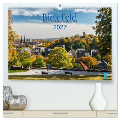 Bielefeld - Die freundliche Stadt am Teutoburger Wald (hochwertiger Premium Wandkalender 2027 DIN A2 quer), Kunstdruck in Hochglanz