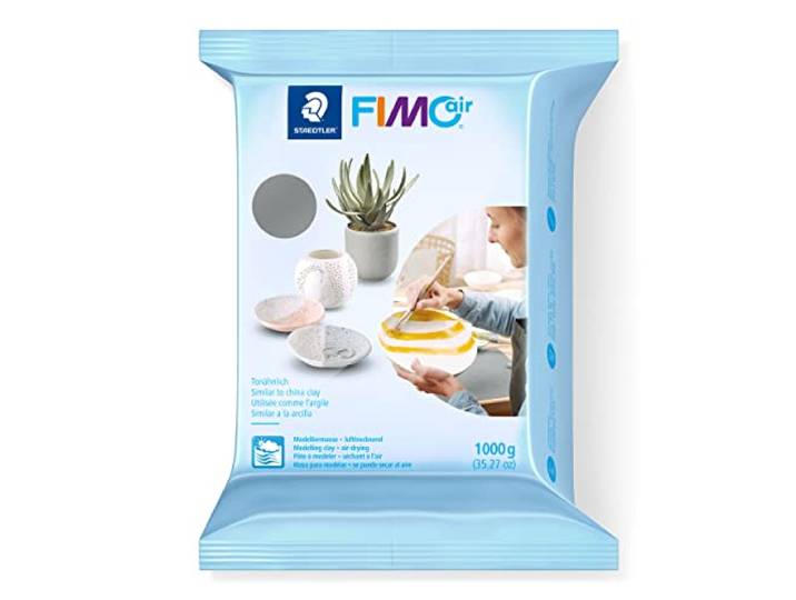 STAEDTLER FIMO air 8101 Luchtdrogende klei – grijs, 1000 g